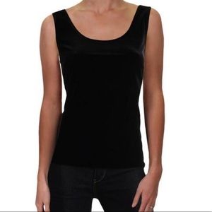New sleeveless velvet top Sz M